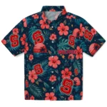 NC State Wolfpack Hawaiian Shirt - Custom Red Blue 1 NC State Wolfpack Hawaiian Shirt – Custom Red Blue