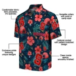 NC State Wolfpack Hawaiian Shirt – Custom Red Blue