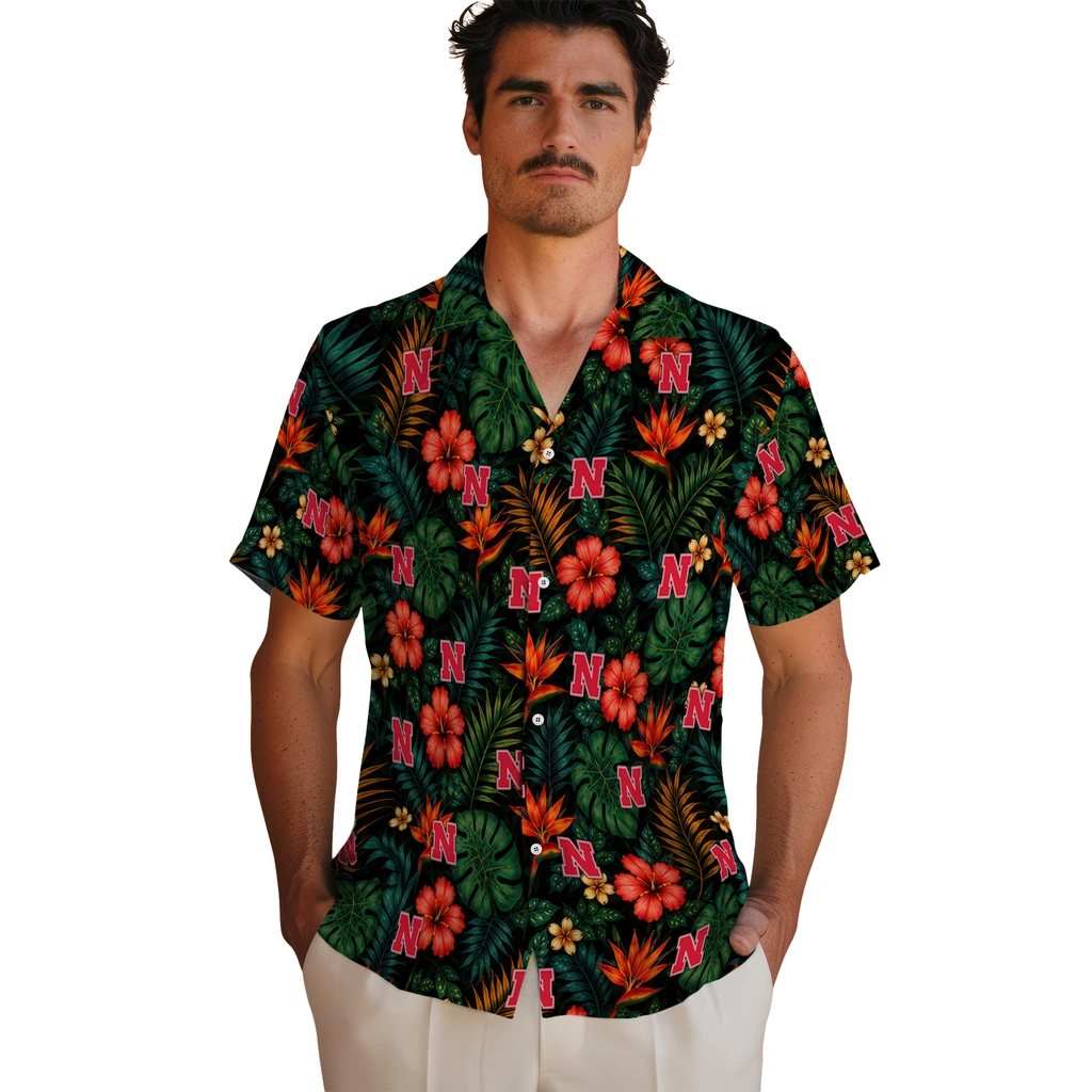 Nebraska Cornhuskers Hawaiian Shirt - Customized Dark Green Nebraska Cornhuskers Hawaiian Shirt - Customized Dark Green
