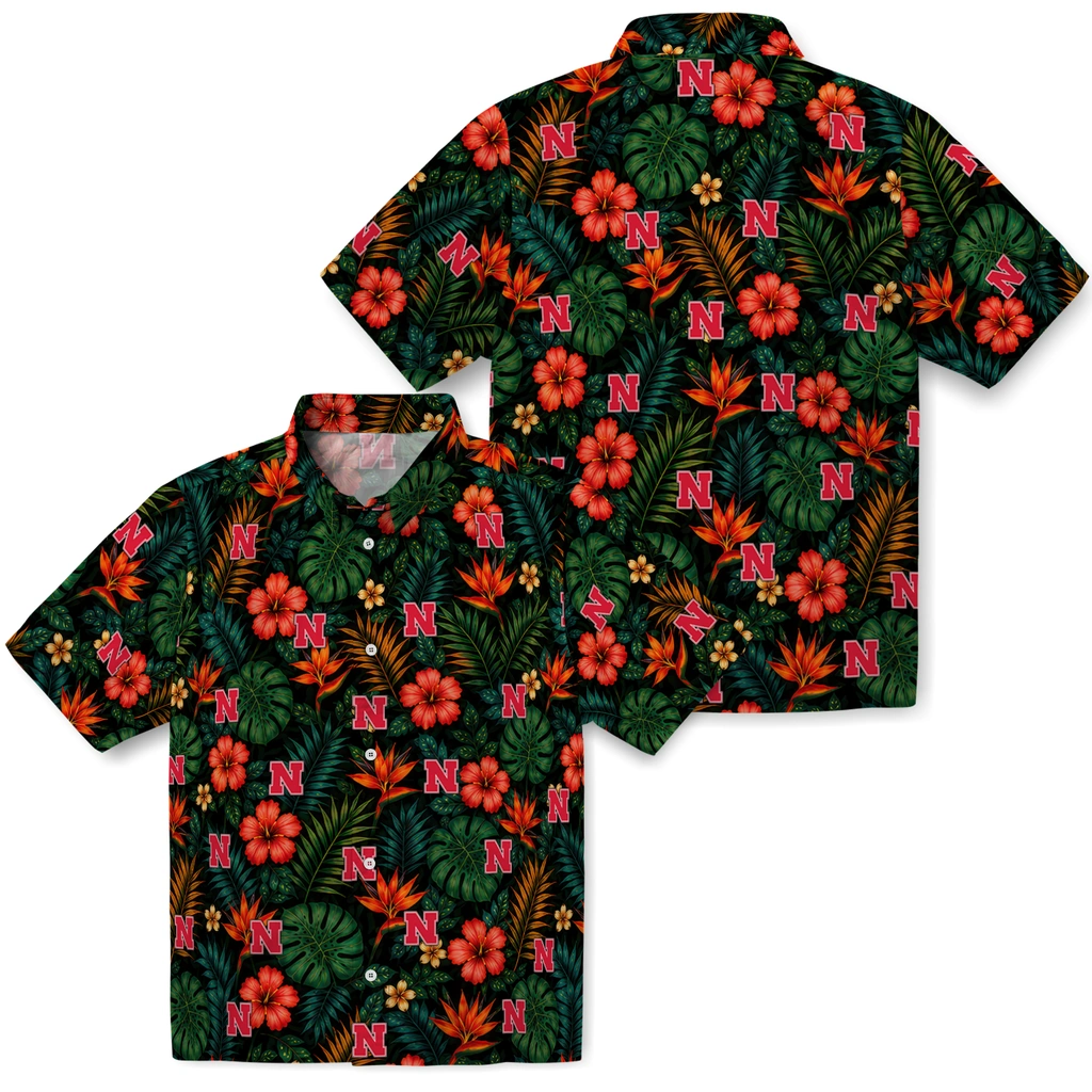 Nebraska Cornhuskers Hawaiian Shirt - Customized Dark Green Nebraska Cornhuskers Hawaiian Shirt - Customized Dark Green