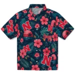 Nebraska Cornhuskers Hawaiian Shirt - Customized Red Blue 1 Nebraska Cornhuskers Hawaiian Shirt – Customized Red Blue