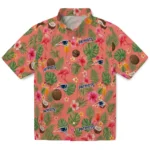 New England Patriots Hawaiian Shirt – Personalized Coral Pink