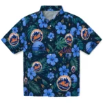 New York Mets Hawaiian Shirt - Custom Blue 1 New York Mets Hawaiian Shirt – Custom Blue