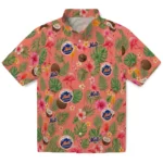 New York Mets Hawaiian Shirt – Customized Coral Pink