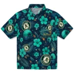 Oakland Athletics Hawaiian Shirt – Personalized Green Blue