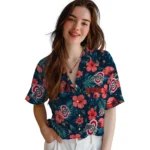 Ohio State Buckeyes Hawaiian Shirt – Customized Scarlet Blue