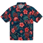 Oklahoma Sooners Hawaiian Shirt - Custom Crimson Blue 1 Oklahoma Sooners Hawaiian Shirt – Custom Crimson Blue