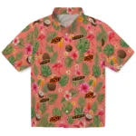 Oklahoma State Cowboys Hawaiian Shirt - Custom Coral Pink 1 Oklahoma State Cowboys Hawaiian Shirt – Custom Coral Pink