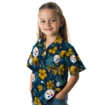 Pittsburgh Steelers Hawaiian Shirt – Custom Gold Blue