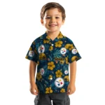 Pittsburgh Steelers Hawaiian Shirt – Custom Gold Blue
