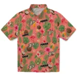 Purdue Boilermakers Hawaiian Shirt - Customized Coral Pink 1 Purdue Boilermakers Hawaiian Shirt – Customized Coral Pink