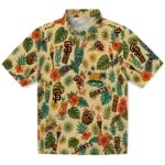 San Francisco Giants Hawaiian Shirt - Customized Cream 1 San Francisco Giants Hawaiian Shirt – Customized Cream