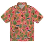 Seattle Seahawks Hawaiian Shirt - Custom Coral Pink 1 Seattle Seahawks Hawaiian Shirt – Custom Coral Pink