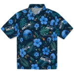 Seattle Seahawks Hawaiian Shirt - Personalized Blue 1 Seattle Seahawks Hawaiian Shirt – Personalized Blue
