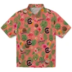 South Carolina Gamecocks Hawaiian Shirt – Customized Coral Pink