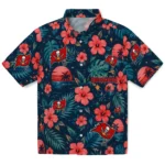 Tampa Bay Buccaneers Hawaiian Shirt – Custom Red Blue