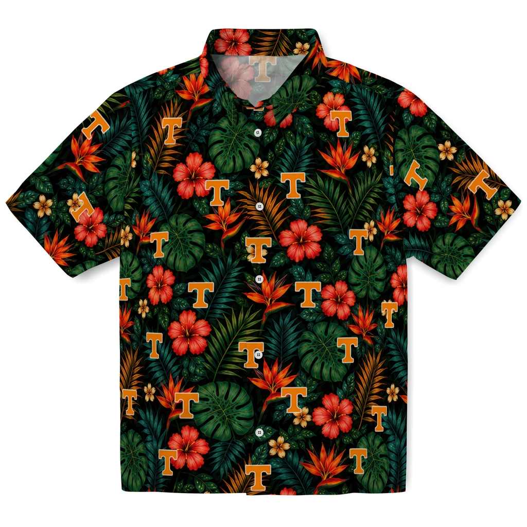 Tennessee Volunteers Hawaiian Shirt - Personalized Dark Green