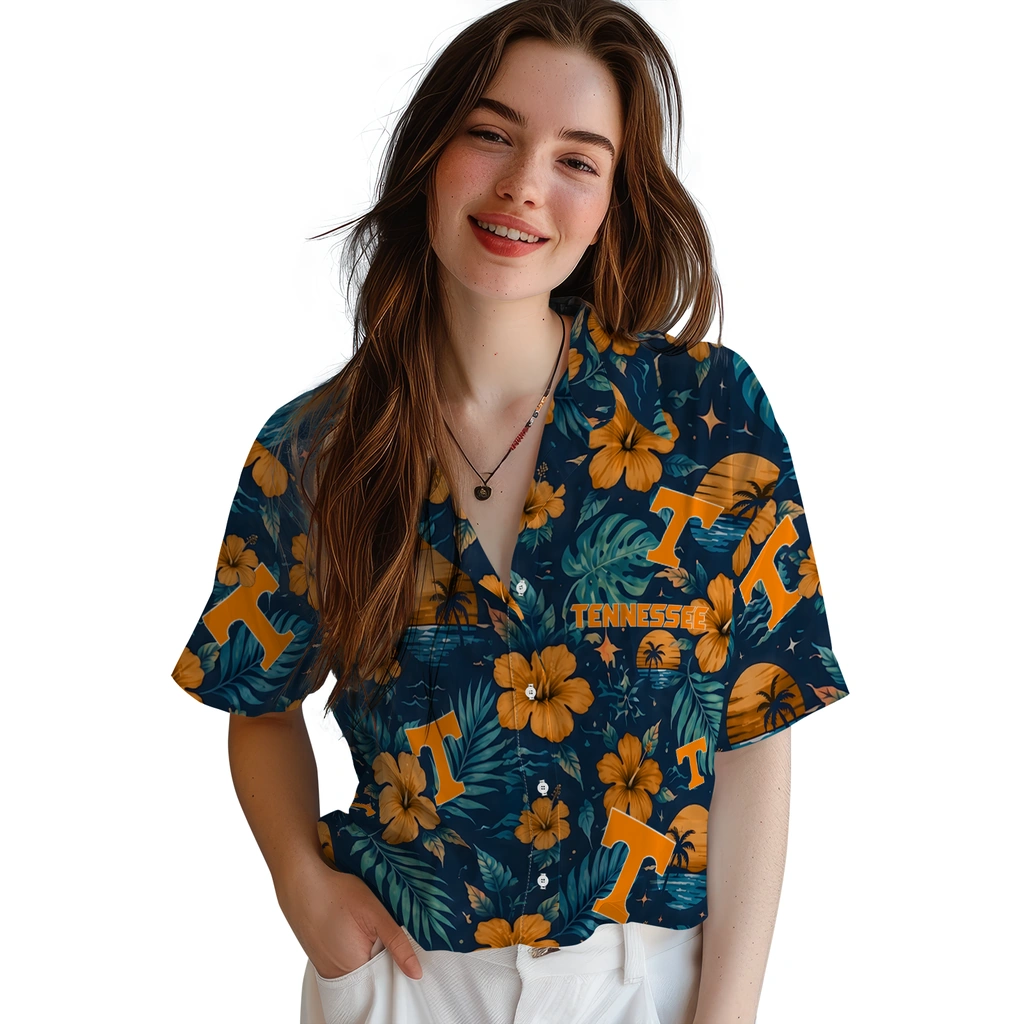 Tennessee Volunteers Hawaiian Shirt - Personalized Orange Blue Tennessee Volunteers Hawaiian Shirt - Personalized Orange Blue