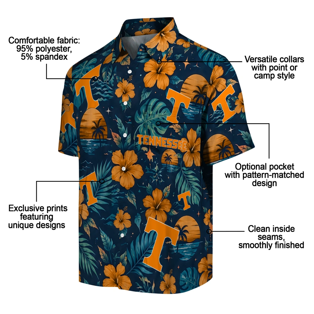 Tennessee Volunteers Hawaiian Shirt - Personalized Orange Blue Tennessee Volunteers Hawaiian Shirt - Personalized Orange Blue