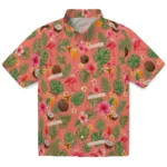 Texas Longhorns Hawaiian Shirt - Custom Coral Pink 1 Texas Longhorns Hawaiian Shirt – Custom Coral Pink