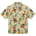 Texas Tech Red Raiders Hawaiian Shirt - Custom Cream 1 Texas Tech Red Raiders Hawaiian Shirt – Custom Cream
