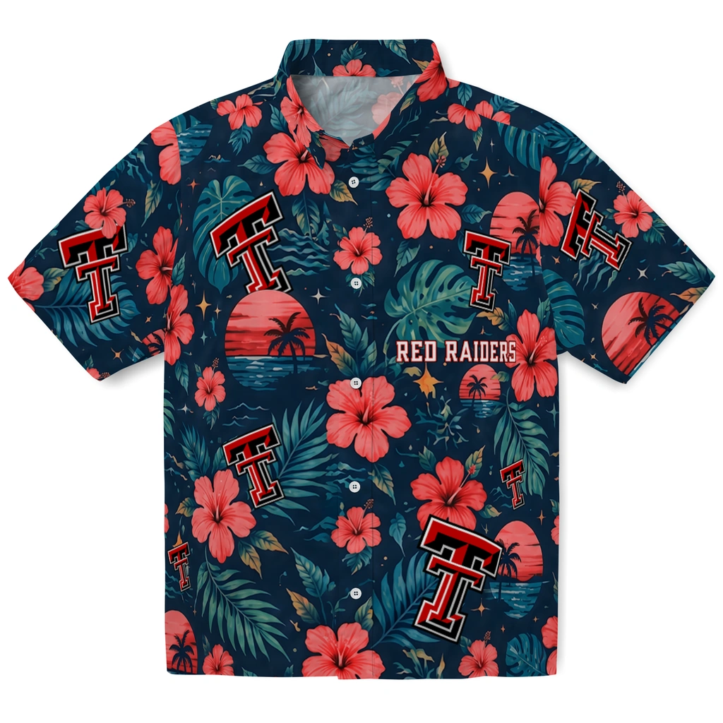 Texas Tech Red Raiders Hawaiian Shirt - Customized Red Blue