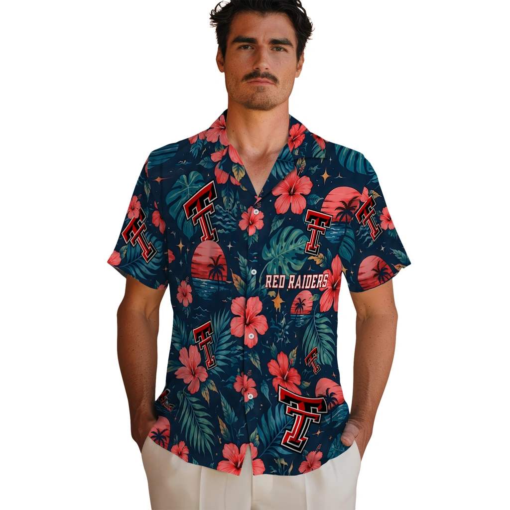 Texas Tech Red Raiders Hawaiian Shirt - Customized Red Blue Texas Tech Red Raiders Hawaiian Shirt - Customized Red Blue