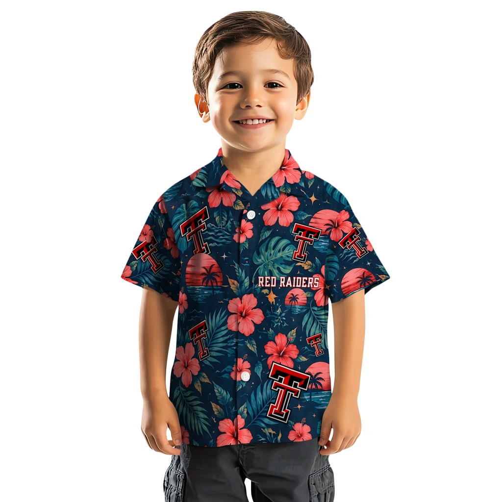 Texas Tech Red Raiders Hawaiian Shirt - Customized Red Blue Texas Tech Red Raiders Hawaiian Shirt - Customized Red Blue