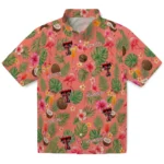 Texas Tech Red Raiders Hawaiian Shirt - Personalized Coral Pink 1 Texas Tech Red Raiders Hawaiian Shirt – Personalized Coral Pink