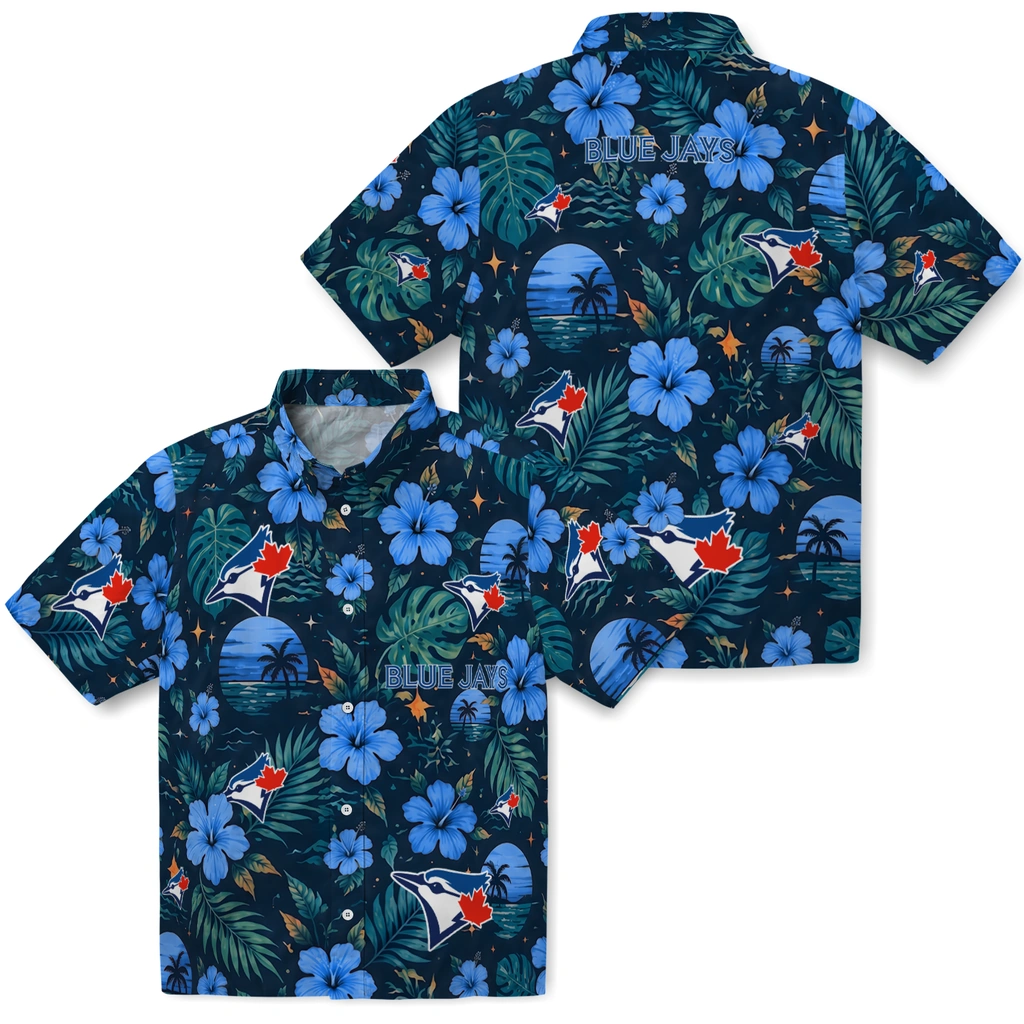 Toronto Blue Jays Hawaiian Shirt - Personalized Blue Toronto Blue Jays Hawaiian Shirt - Personalized Blue