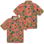 Tulane Green Wave Hawaiian Shirt – Personalized Coral Pink