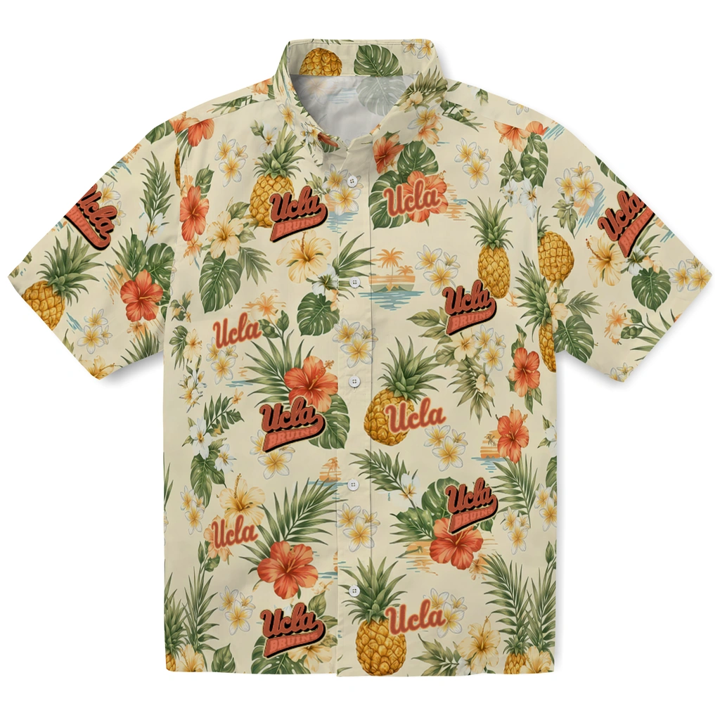 UCLA Bruins Hawaiian Shirt - Custom Cream