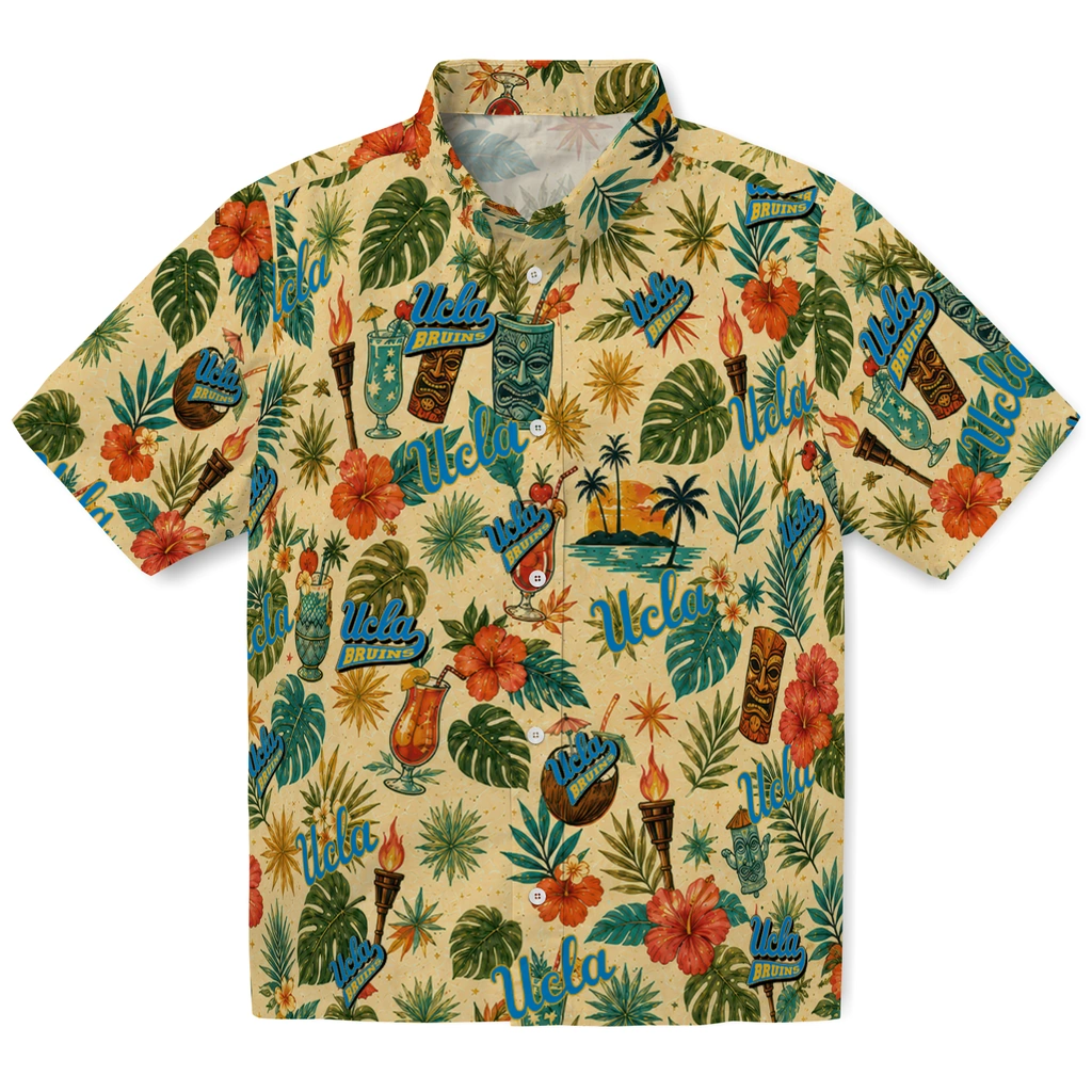 UCLA Bruins Hawaiian Shirt - Personalized Cream