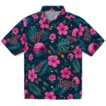 Virginia Tech Hokies Hawaiian Shirt - Customized Maroon Blue 1 Virginia Tech Hokies Hawaiian Shirt – Customized Maroon Blue