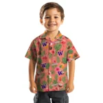 Washington Huskies Hawaiian Shirt – Custom Coral Pink