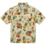 Washington Huskies Hawaiian Shirt – Customized Cream