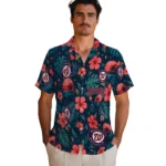Washington Nationals Hawaiian Shirt – Custom Red Blue