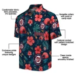 Washington Nationals Hawaiian Shirt – Custom Red Blue