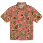 Washington State Cougars Hawaiian Shirt - Customized Coral Pink 1 Washington State Cougars Hawaiian Shirt – Customized Coral Pink